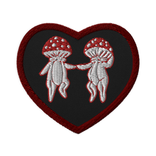 Load image into Gallery viewer, Fly Agaric Heart Embroidered patch
