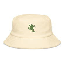 Load image into Gallery viewer, Frog Terry cloth bucket hat
